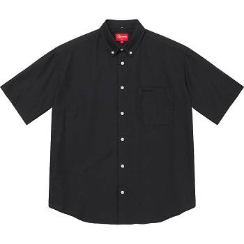 Black Supreme Loose Fit S/S Oxford Shirts | Supreme 245NB